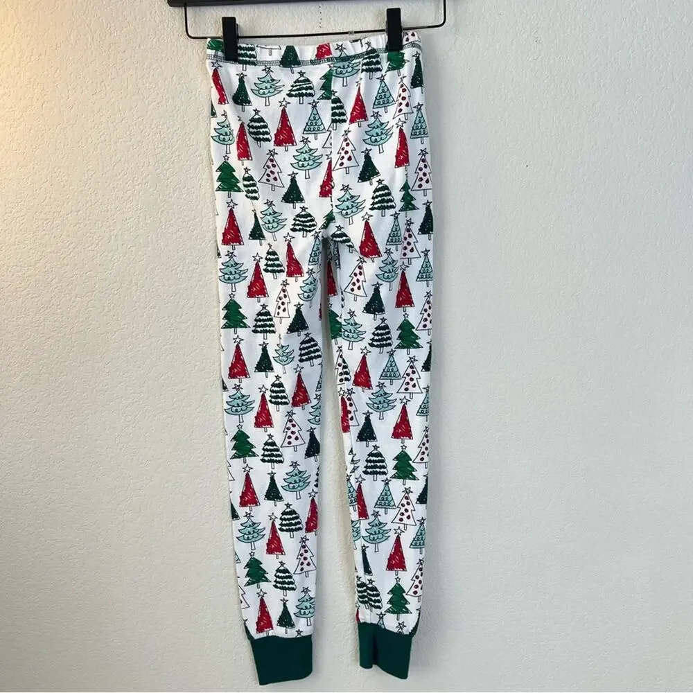 The Children’s Place Christmas Tree Print White Green Red PJ Pajama Pants